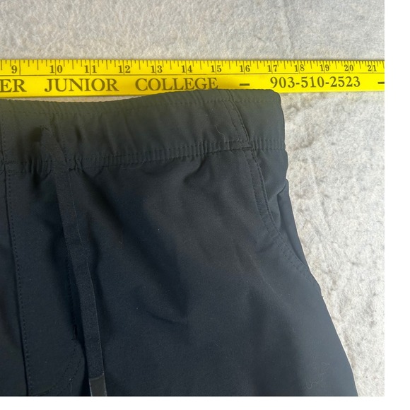 London Fog Supply Mens Black Athletic Drawstring Pants Zipper Pocket Size Medium - Picture 5 of 6